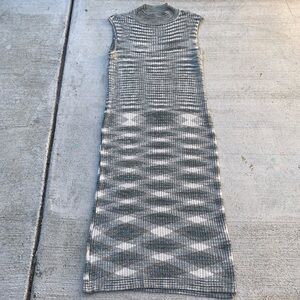 Maxi Sweater Dress with Mock Neck Sage Green by and now this